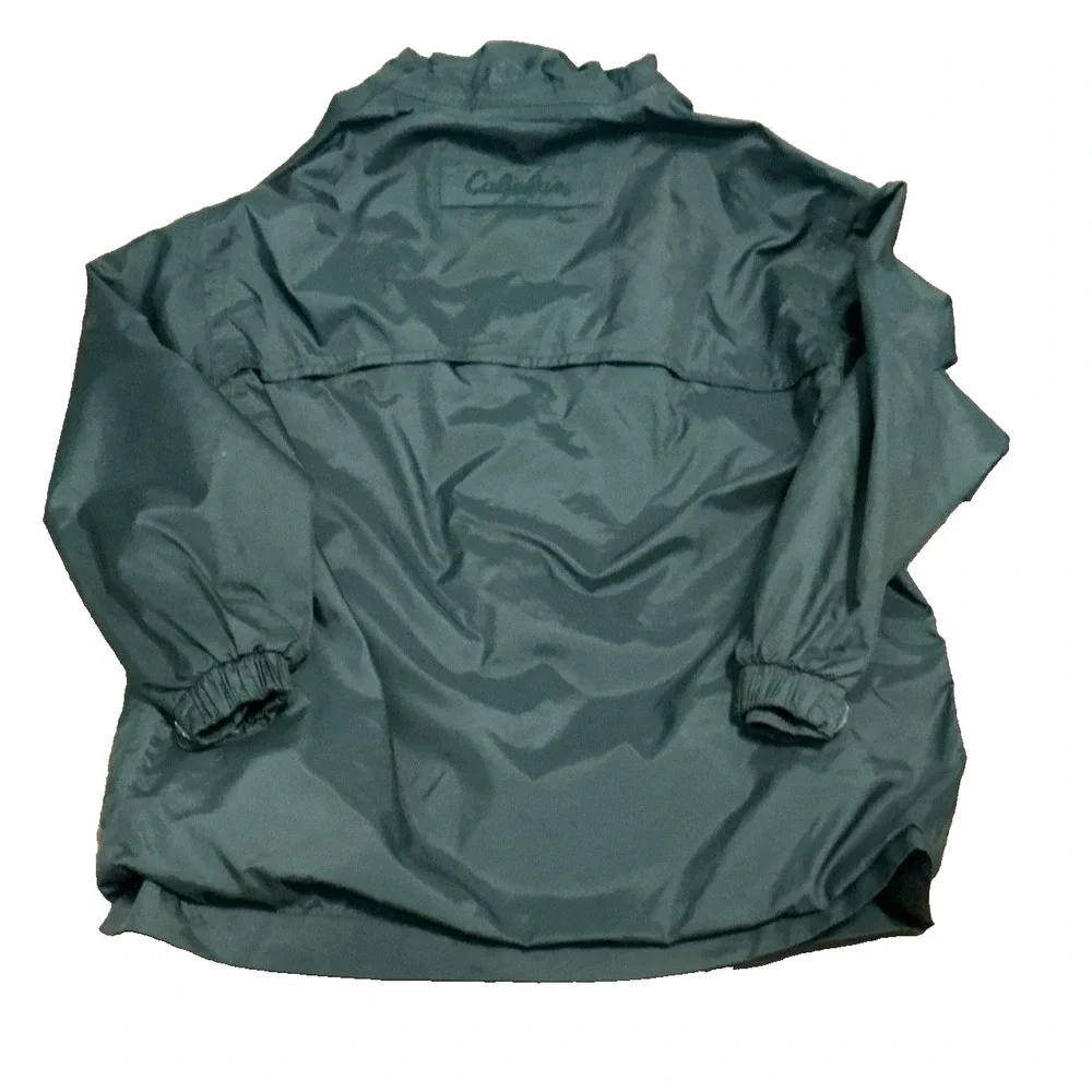 Cabelas Kid Youth Visor Hooded Mesh Lined Lightweight Packable Windbreaker Small